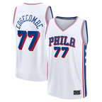 Kooe P.76ers #77 VJ Edgecombe  White Fast Break Replica Player Jerseys - Association Edition