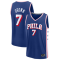 Kooe P.76ers #7 Jaylen Brown Fanatics Royal Fast Break JerseyS - Icon Edition