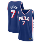 Kooe P.76ers #7 Jaylen Brown Fanatics Royal Fast Break JerseyS - Icon Edition