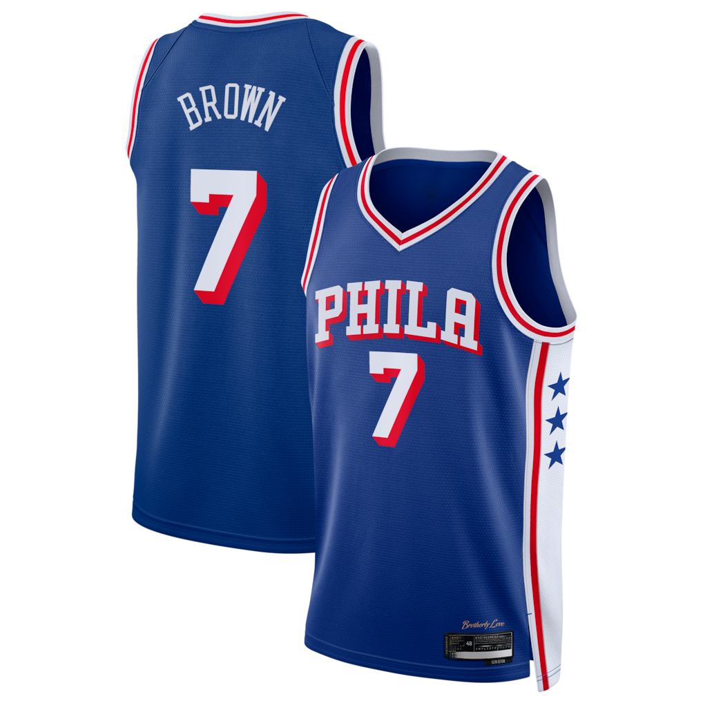 Kooe P.76ers #7 Royal Swingman Jerseys - Icon Edition