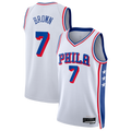 Kooe P.76ers #7 White Swingman Jerseys - Association Edition