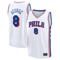 Kooe P.76ers #8 Paul George White Fast Break Replica Player Jerseys