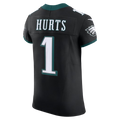 KooeP.Eagles #1 Jalen Hurts Black Alternate Vapor F.U.S.E. Elite Stitched Jerseys