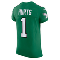 Kooe P.Eagles #1 Jalen Hurts Kelly Green Alternate Vapor F.U.S.E. Elite Stitched Jerseys