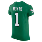 Kooe P.Eagles #1 Jalen Hurts Kelly Green Alternate Vapor F.U.S.E. Elite Stitched Jerseys