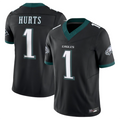Kooe P.Eagles #1 Jalen Hurts Player Black Vapor F.U.S.E. Limited Stitched Jerseys