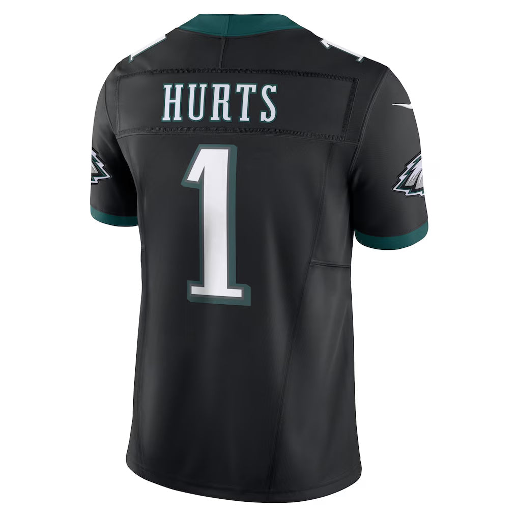Kooe P.Eagles #1 Jalen Hurts Player Limited Black Vapor F.U.S.E. Stitched Jerseys
