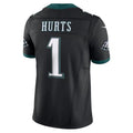 Kooe P.Eagles #1 Jalen Hurts Player Limited Black Vapor F.U.S.E. Stitched Jerseys