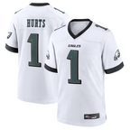Kooe P.Eagles #1 Jalen Hurts Player White Game Stitched Jerseys