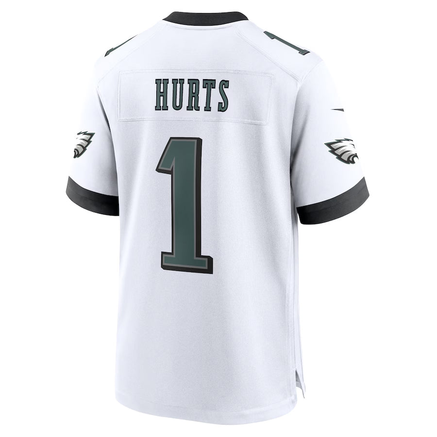 Kooe P.Eagles #1 Jalen Hurts Player White Home Game Stitched Jerseys