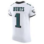 Kooe P.Eagles #1 Jalen Hurts White Vapor F.U.S.E. Elite Stitched Jerseys