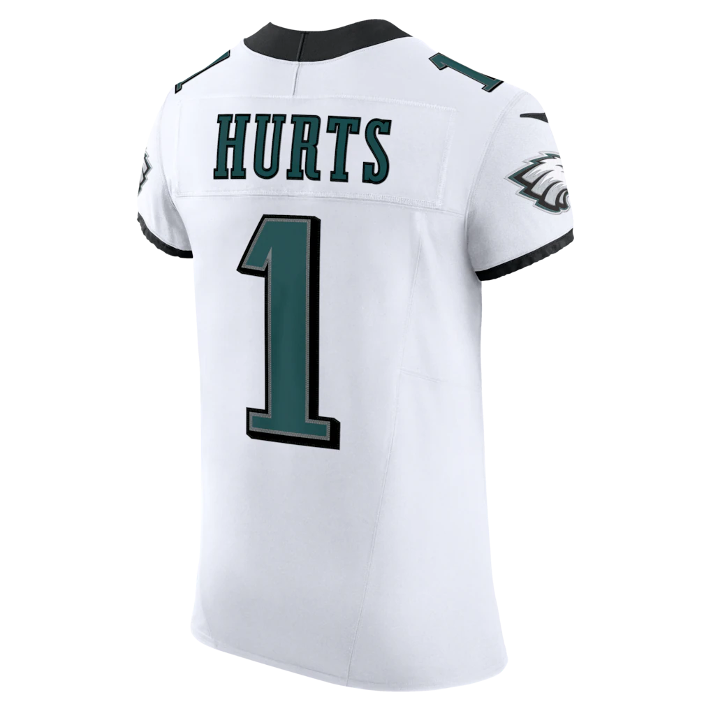 Kooe P.Eagles #1 Jalen Hurts White Vapor F.U.S.E. Elite Stitched Jerseys