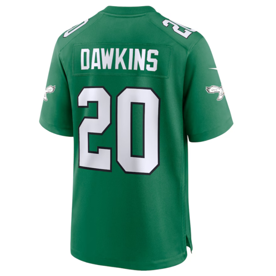 Kooe P.Eagles #20 Brian Dawkins Green Alternate Retired Player Game Jersey Stitched American Stitched Jersey