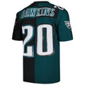 Kooe P.Eagles #20 Brian Dawkins Mitchell & Ness Midnight Green-Black Split Legacy Replica Stitched Jerseys