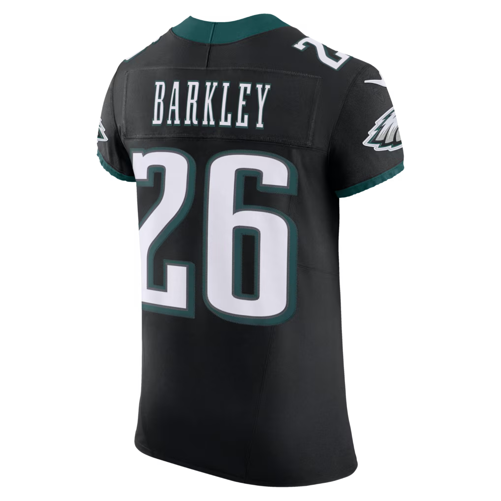 Kooe P.Eagles #26 Saquon Barkley Black Alternate Vapor F.U.S.E. Elite Stitched Jerseys