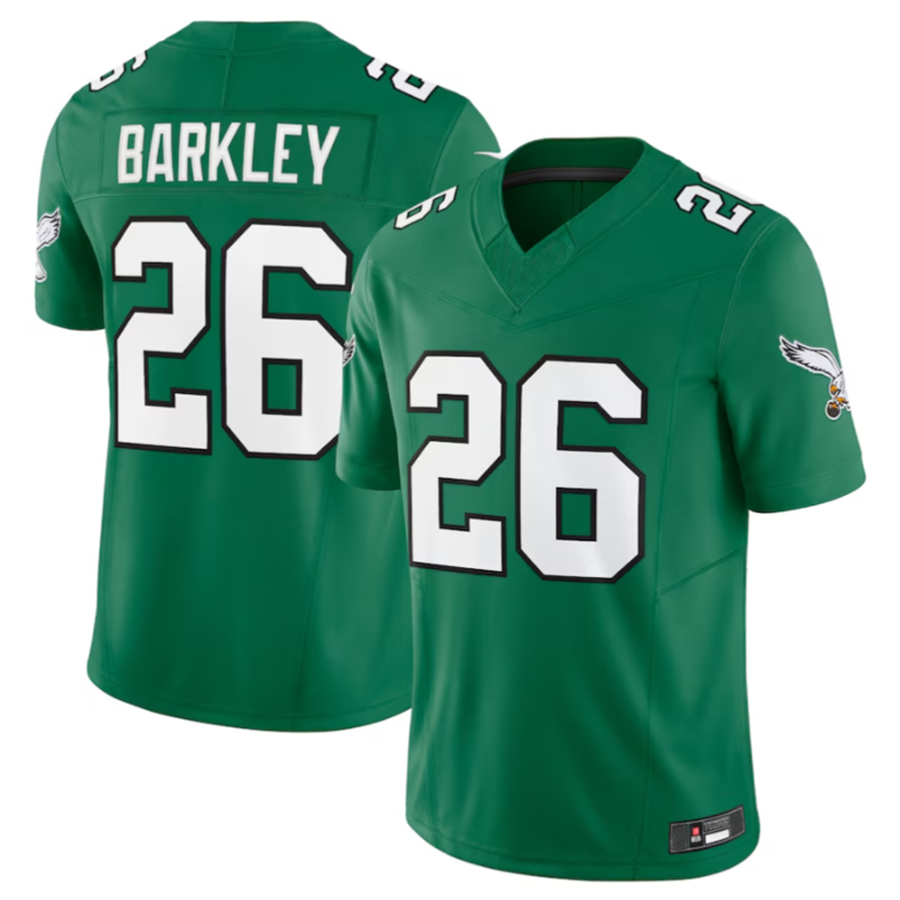 Kooe P.Eagles #26 Saquon Barkley Green Alternate Vapor F.U.S.E. Limited Jersey -Stitched American Stitched Jerseys