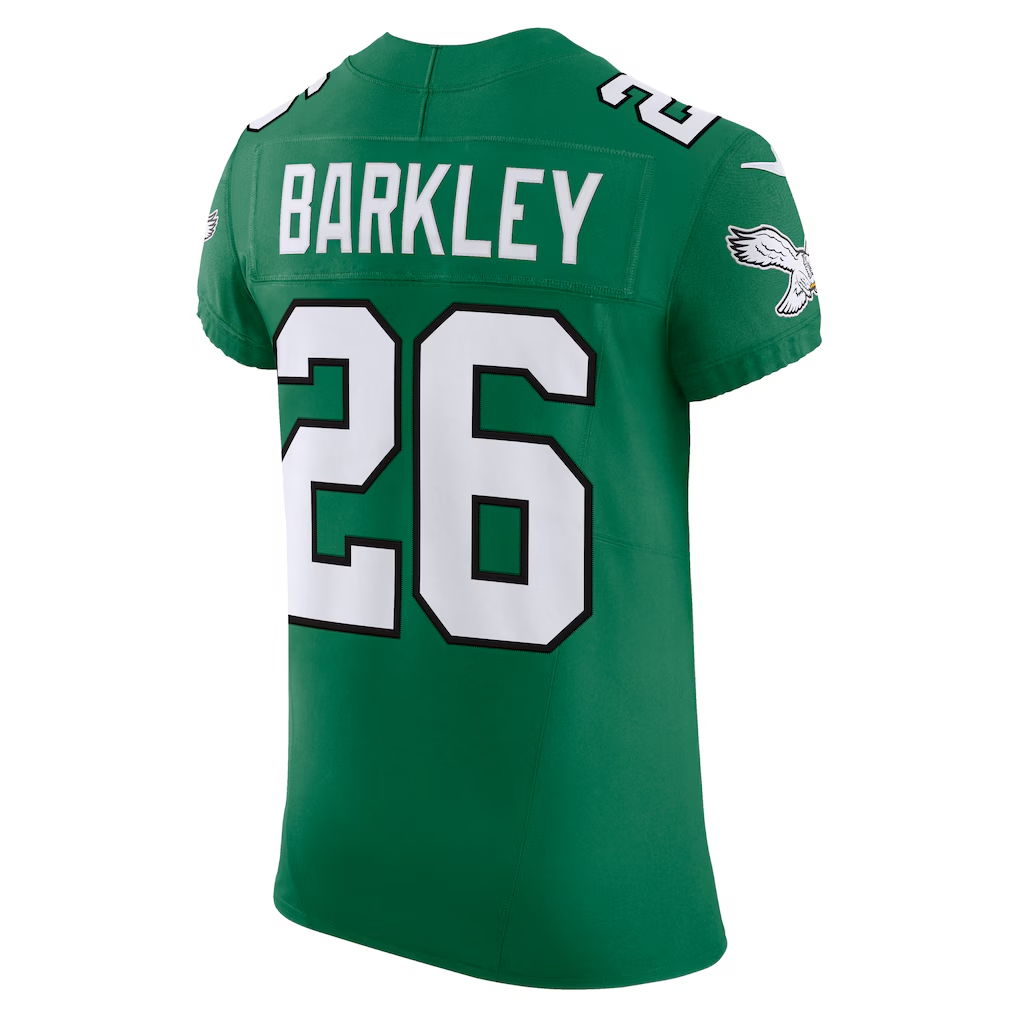 Kooe P.Eagles #26 Saquon Barkley Kelly Green Alternate Vapor F.U.S.E. Elite Stitched Jerseys