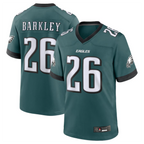 Kooe P.Eagles #26 Saquon Barkley Midnight Green Game Player Jersey Stitched American Stitched Jersey