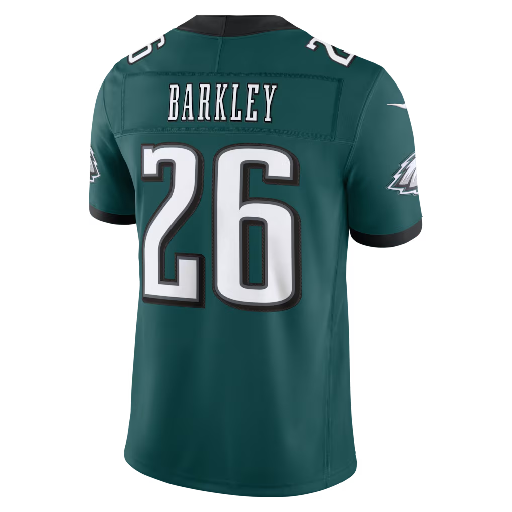 Kooe P.Eagles #26 Saquon Barkley Midnight Green Team Vapor F.U.S.E. Stitched Limited Jerseys