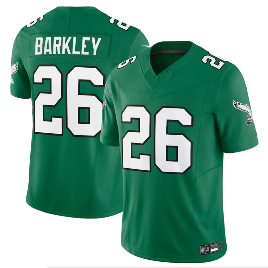 Kooe P.Eagles #26 Saquon Barkley Player Kelly Green Vapor F.U.S.E. Limited Stitched Jerseys