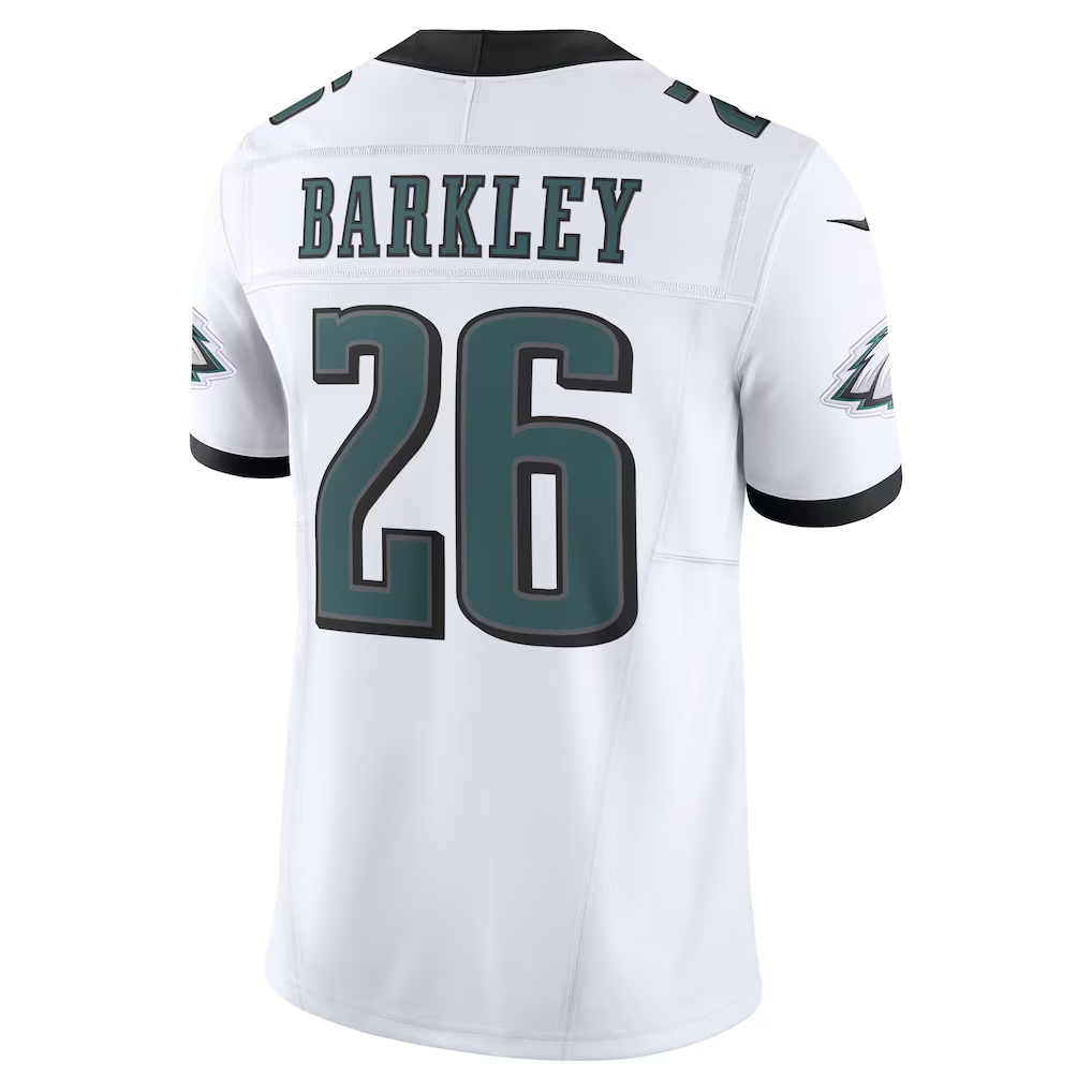 Kooe P.Eagles #26 Saquon Barkley White Vapor F.U.S.E. Limited Stitched Jerseys