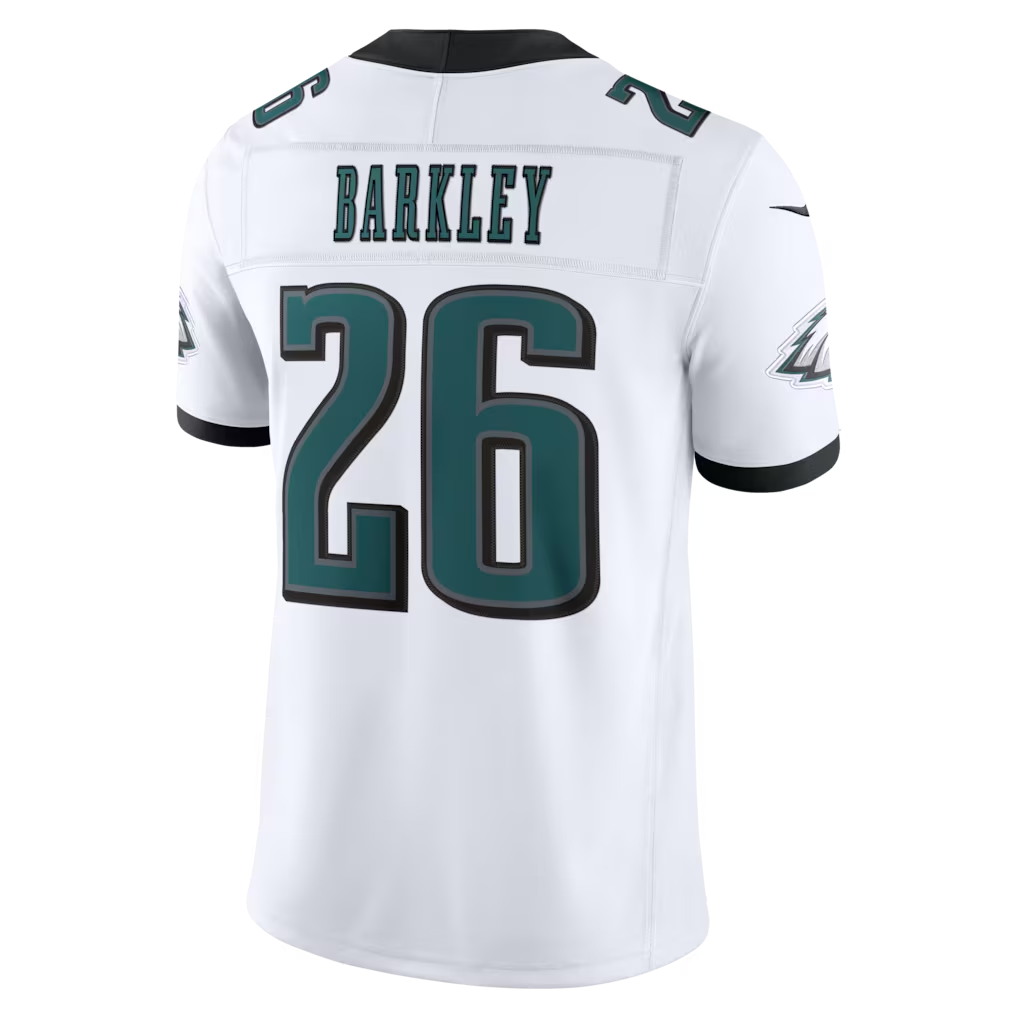 Kooe P.Eagles #26 Saquon Barkley White Vapor F.U.S.E. Stitched Limited Jerseys