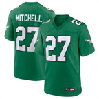 Kooe P.Eagles #27 Quinyon Mitchell Player Kelly Green Replica Game Stitched Jerseys