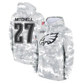 Kooe P.Eagles #27 Quinyon Mitchell Player Military Hoodie Arctic Camo Salute To Service Stitched Jerseys