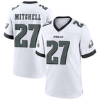 Kooe P.Eagles #27 Quinyon Mitchell Player White Home Game Stitched Jerseys
