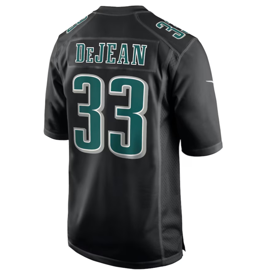 Kooe P.Eagles #33 Cooper DeJean Player Carbon Black Super Bowl LIX Fashion Game Player Stitched Jersey