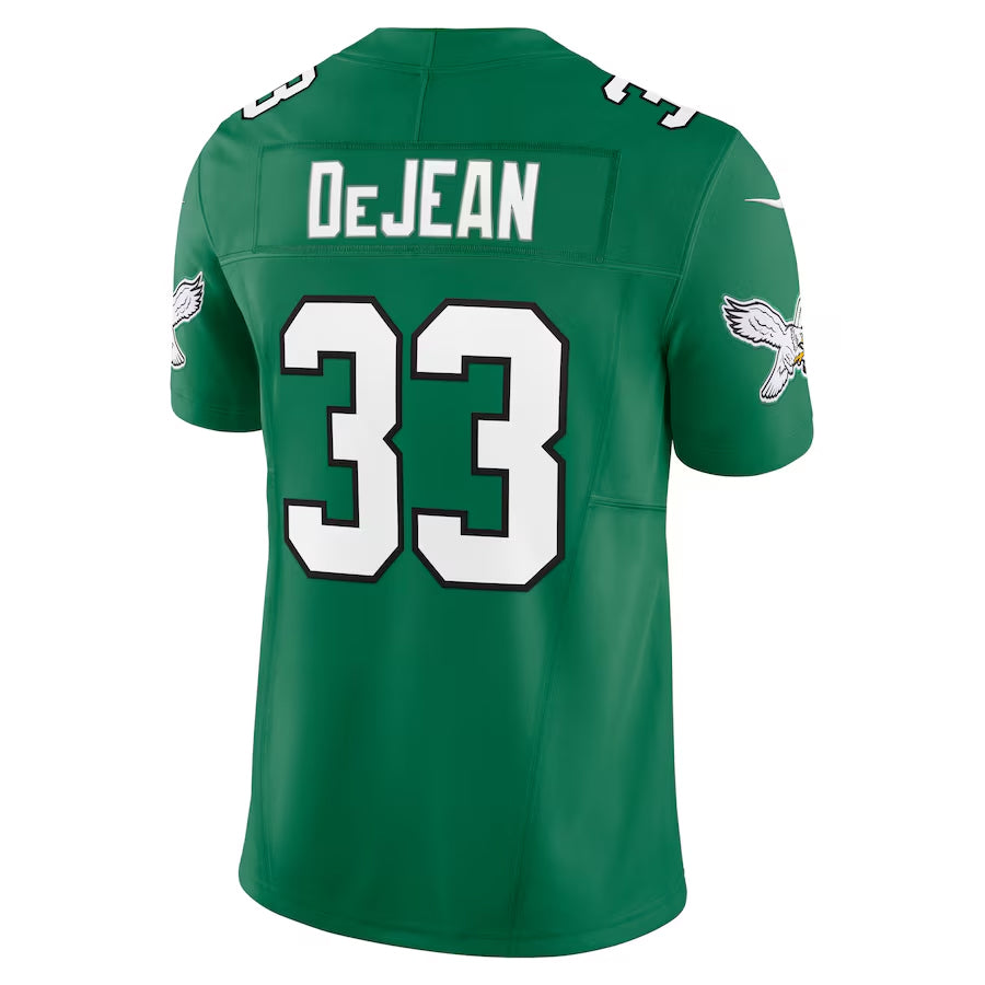 Kooe P.Eagles #33 Cooper DeJean Player Kelly Green Vapor F.U.S.E. Limited Stitched Jerseys