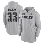 Kooe P.Eagles #33 Cooper DeJean Player Military Hoodie Gray Salute To Service Stitched Jerseys