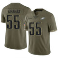 Kooe P.Eagles #55 Brandon Graham Player Salute To Service Olive Stitched Jerseys