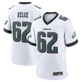 Kooe P.Eagles #62 Jason Kelce White White Game Stitched American Stitched Jerseys