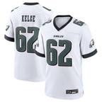 Kooe P.Eagles #62 Jason Kelce White White Game Stitched American Stitched Jerseys