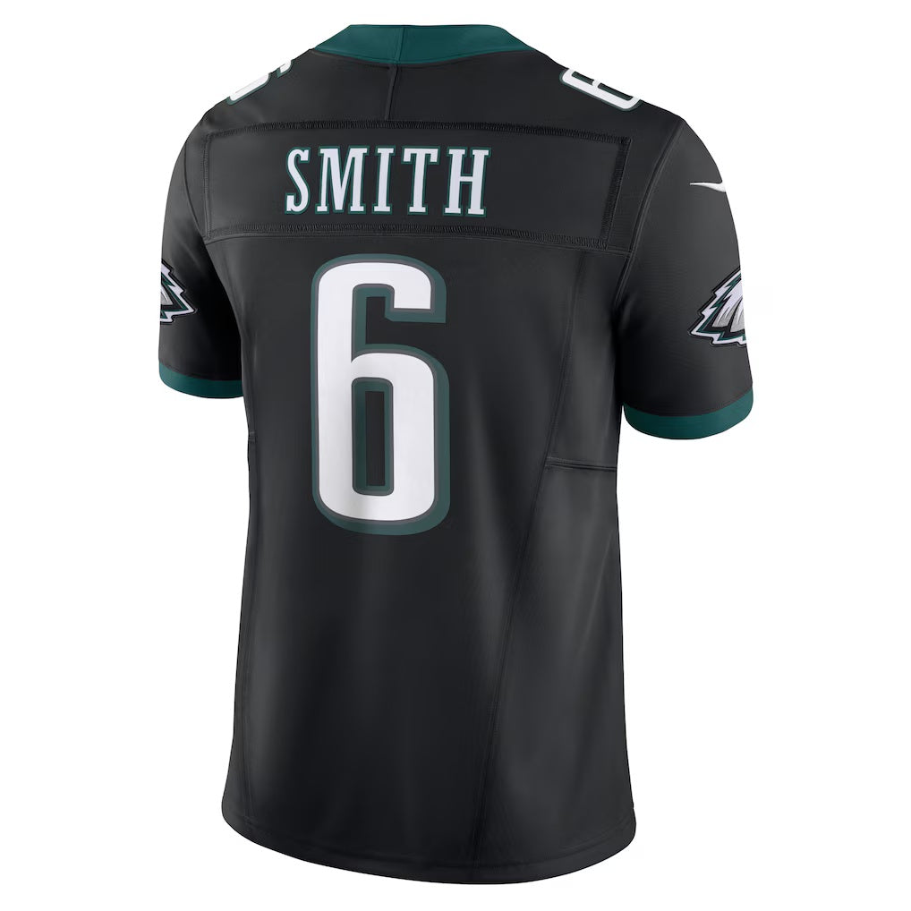 Kooe P.Eagles #6 DeVonta Smith Black Alternate Vapor F.U.S.E. Limited Stitched Jerseys