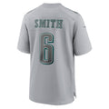 Kooe P.Eagles #6 DeVonta Smith Gray Atmosphere Fashion Game Stitched Jerseys