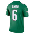 Kooe P.Eagles #6 DeVonta Smith Kelly Green Legend Player Performance Top Stitched Jerseys