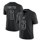 Kooe P.Eagles #6 DeVonta Smith Player Black REFLECTIVE Limited Stitched Jerseys
