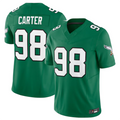Kooe P.Eagles #98 Jalen Carter Green Alternate Vapor F.U.S.E. Limited Stitched American Stitched Jerseys