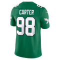 Kooe P.Eagles #98 Jalen Carter Kelly Green Alternate Vapor F.U.S.E. Stitched Limited Jerseys