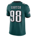 Kooe P.Eagles #98  Jalen Carter Midnight Green Team Vapor F.U.S.E. Stitched Limited Jerseys