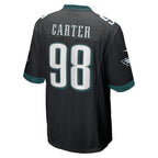 Kooe P.Eagles #98 Jalen Carter Player Black Alternate Game Stitched Jerseys