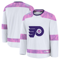 Kooe P.Flyers White 2024 Hockey Fights Cancer Practice Jerseys