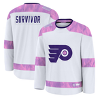 Kooe P.Flyers White Hockey Fights Cancer Deslauriers Practice Jerseys