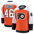 Kooe P.Flyers #46 Trevor Zegras Orange Home Breakaway Jerseys
