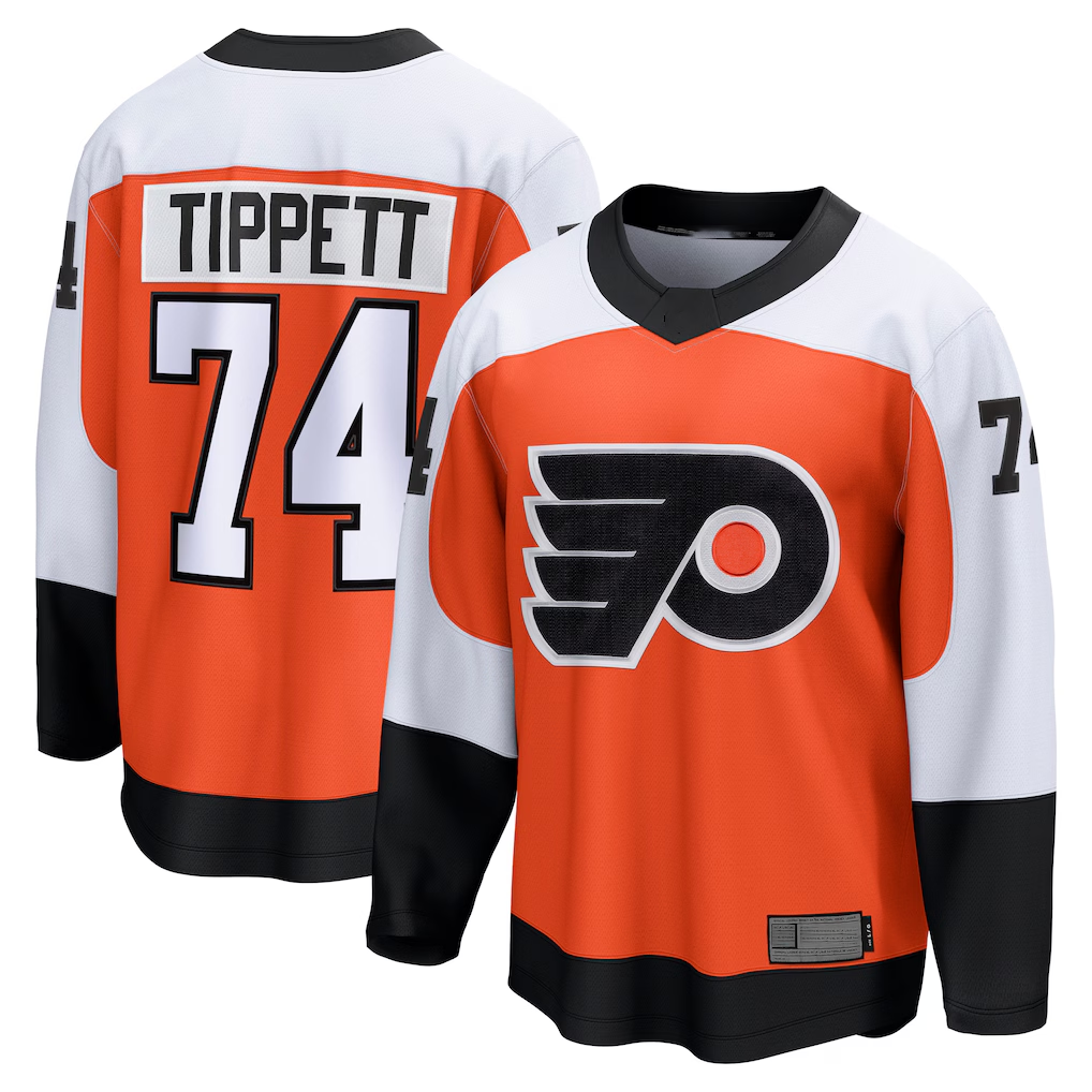 Kooe P.Flyers #74 Owen Tippett Orange Home Breakaway Jerseys