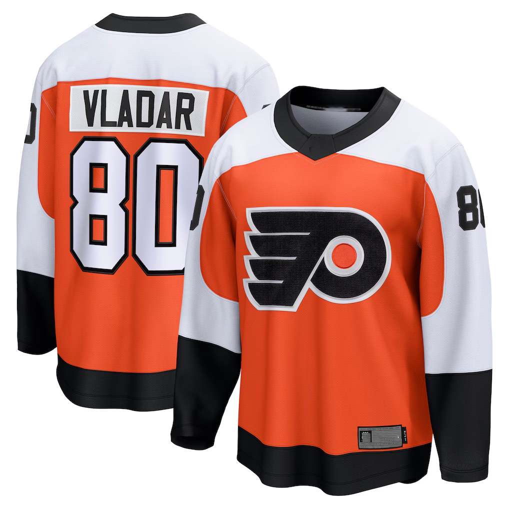 Kooe P.Flyers #80 Dan Vladar Orange Home Breakaway Jerseys