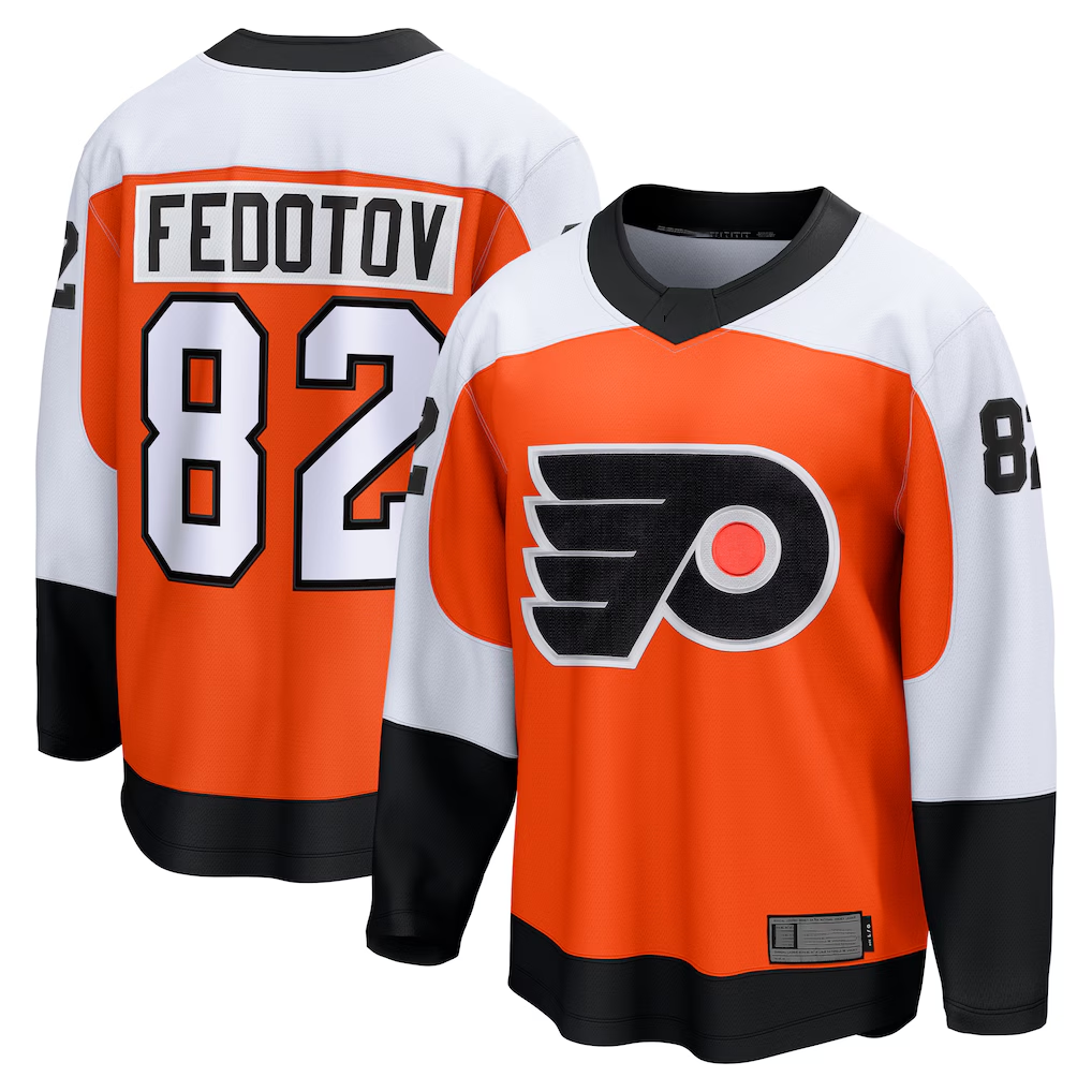 Kooe P.Flyers #82 Ivan Fedotov Orange Home Breakaway Jerseys
