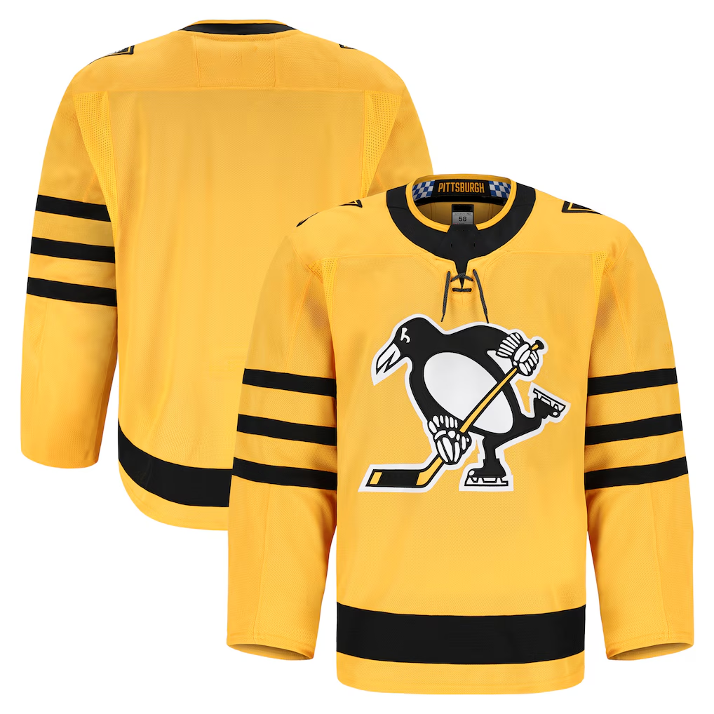 Kooe P.Penguins Gold Alternate Authentic Pro Jerseys